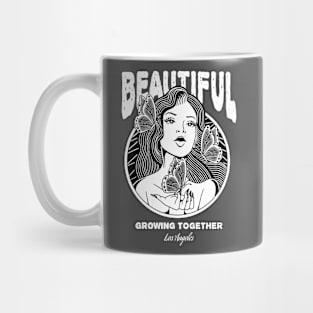 Girl Butterfly tattoo vintage Mug